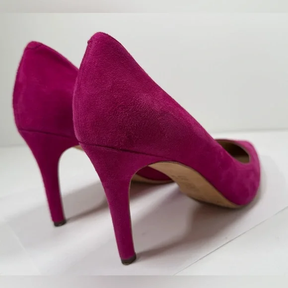 Vince Camuto (Via Spiga) Fuchsia Suede Stiletto Heels – Size 6M - Picture 5 of 9
